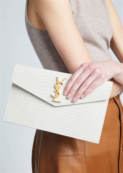 uptown pouch ysl cream|YSL uptown clutch sale.